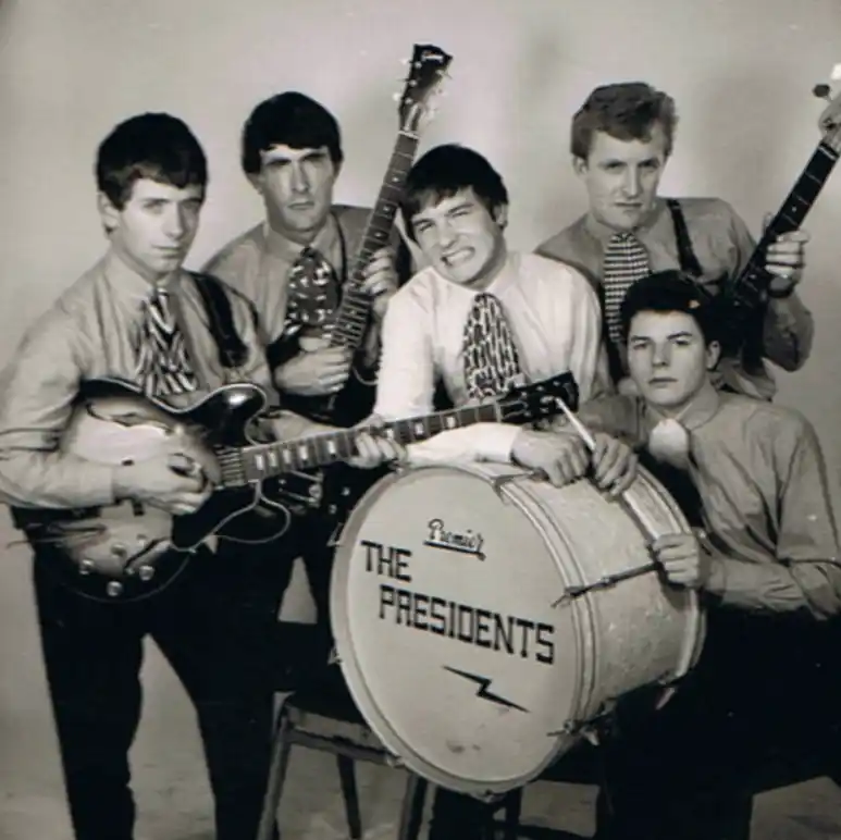 Tony Sharron with The Presidents